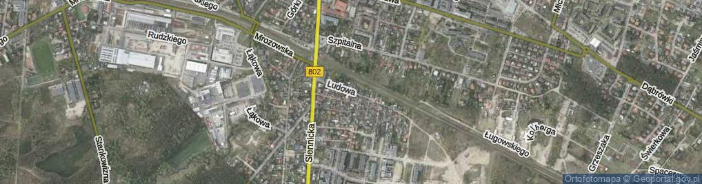 Zdjęcie satelitarne Ludowa ul.